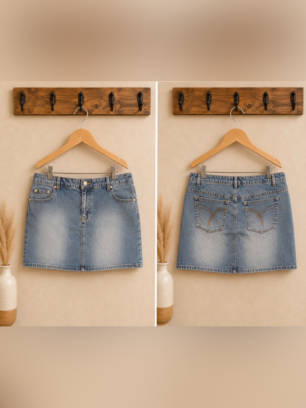 Venezia Denim Skort Women’s Plus Size 22 Stretch Blue Jean Mini Skirt Shorts